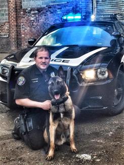 K9 Officer McGuire and Aries